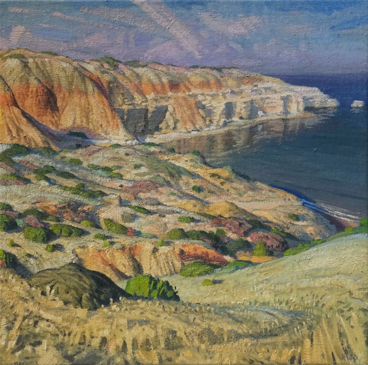 Gull Rock. Aldinga 45 x 45 cm Oil on linen 2023