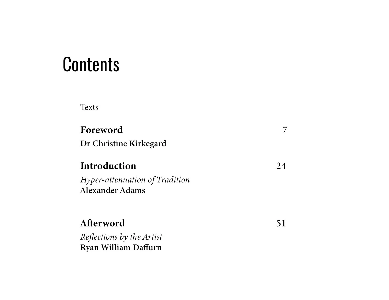 Contents page. Hill End Entangled 2025. RyanWDaffurn.jpg