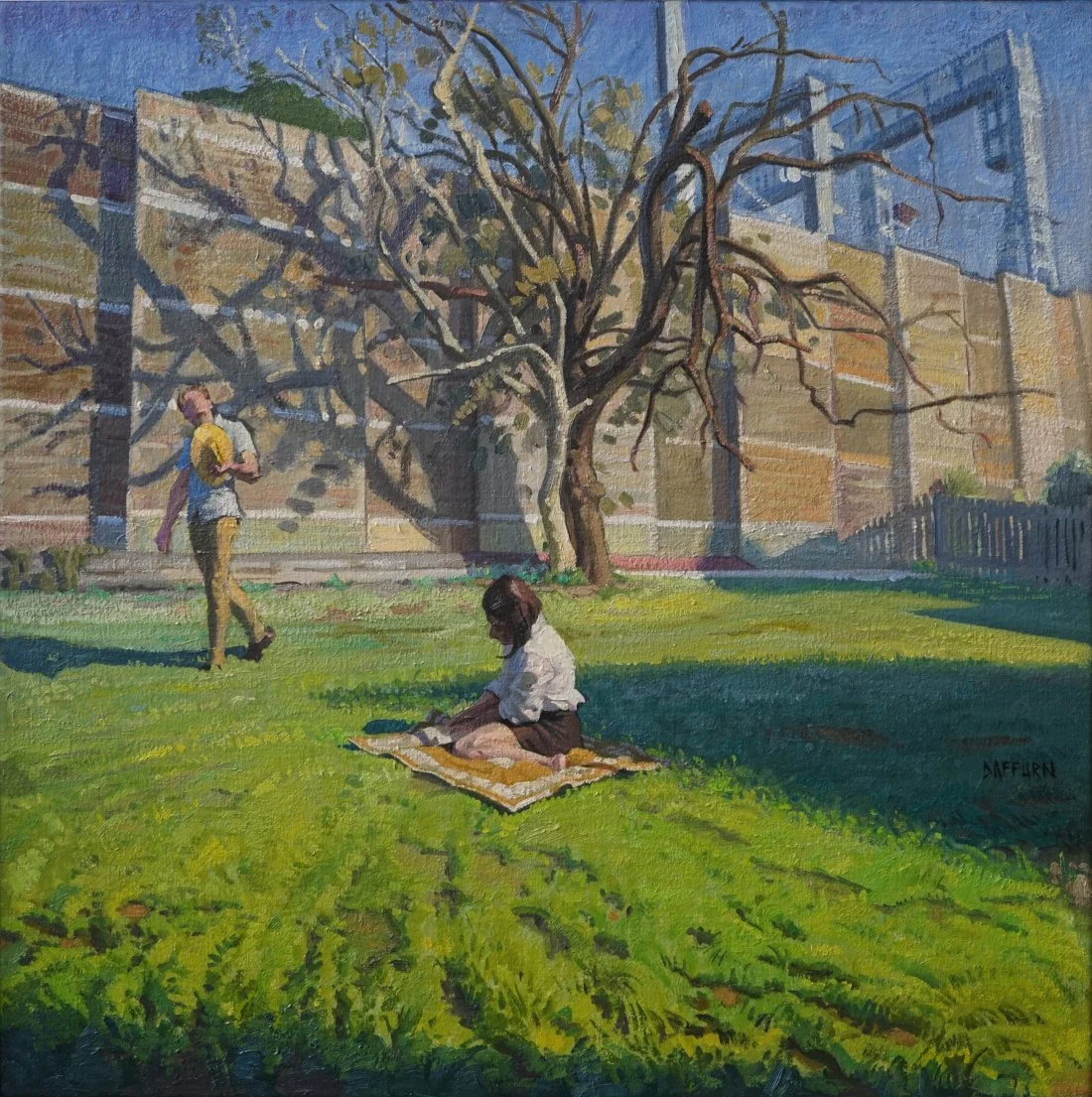 Urban moment 56 x 56 cm Oil on Linen 2022