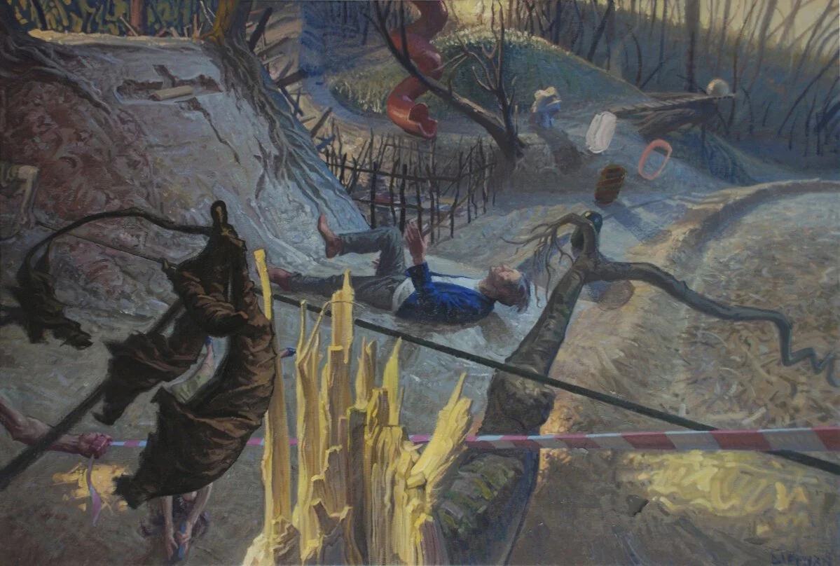 Herbst Mittels Fruehling (Autumn via Spring)
Oil on linen
80 x 120 cm
2017-19