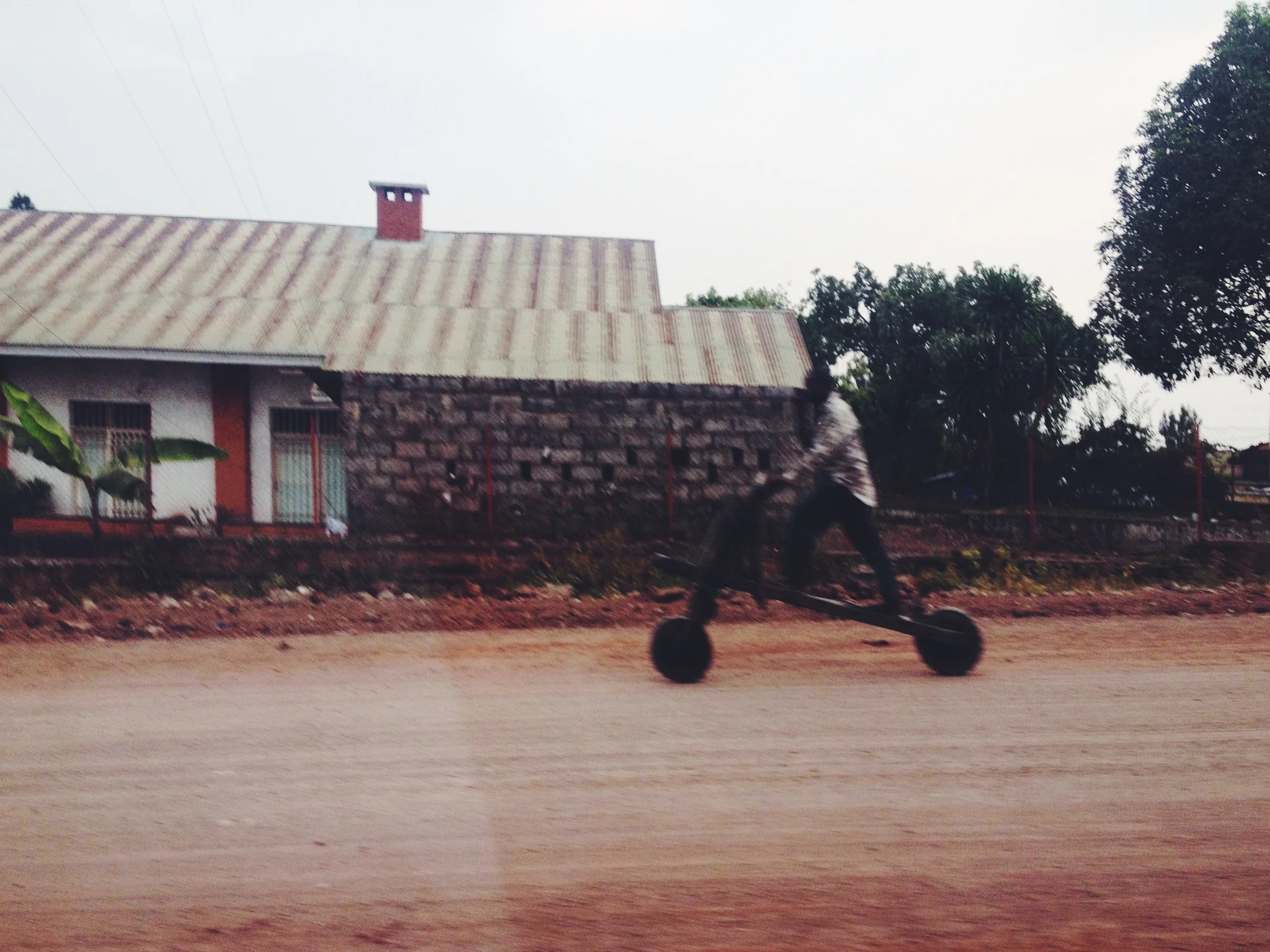 The 'chukadoo'. An amazing bike made completely out of wood. Young boys will begin to make these in their early teens, collecting wood and other materials over the years. When they finally finish it and can use it effectively, it is said they're ready for marriage.