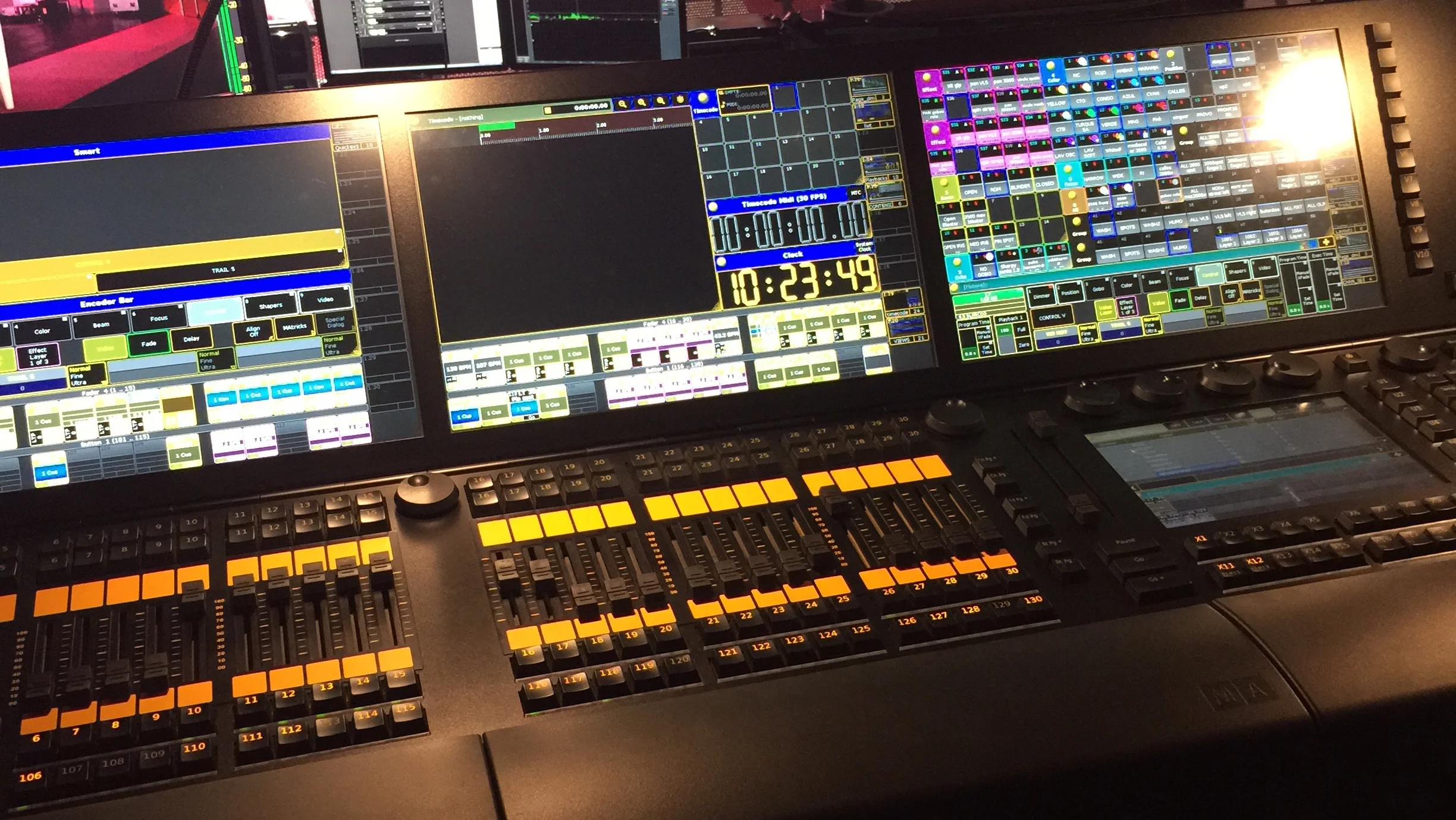 The console, in Spanish, I have to get my head around for the show...