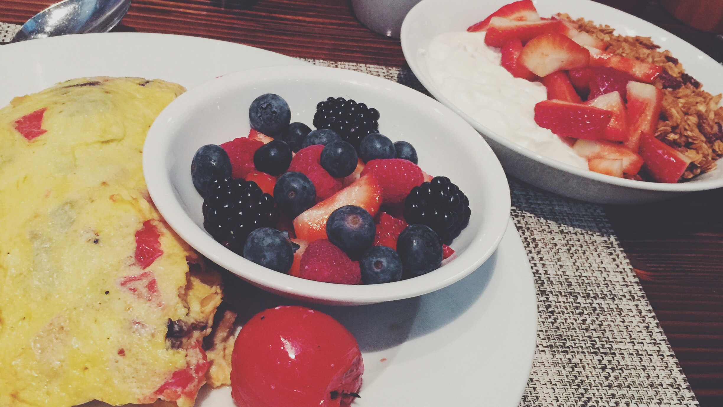 Trying to be healthy at breakfast times...