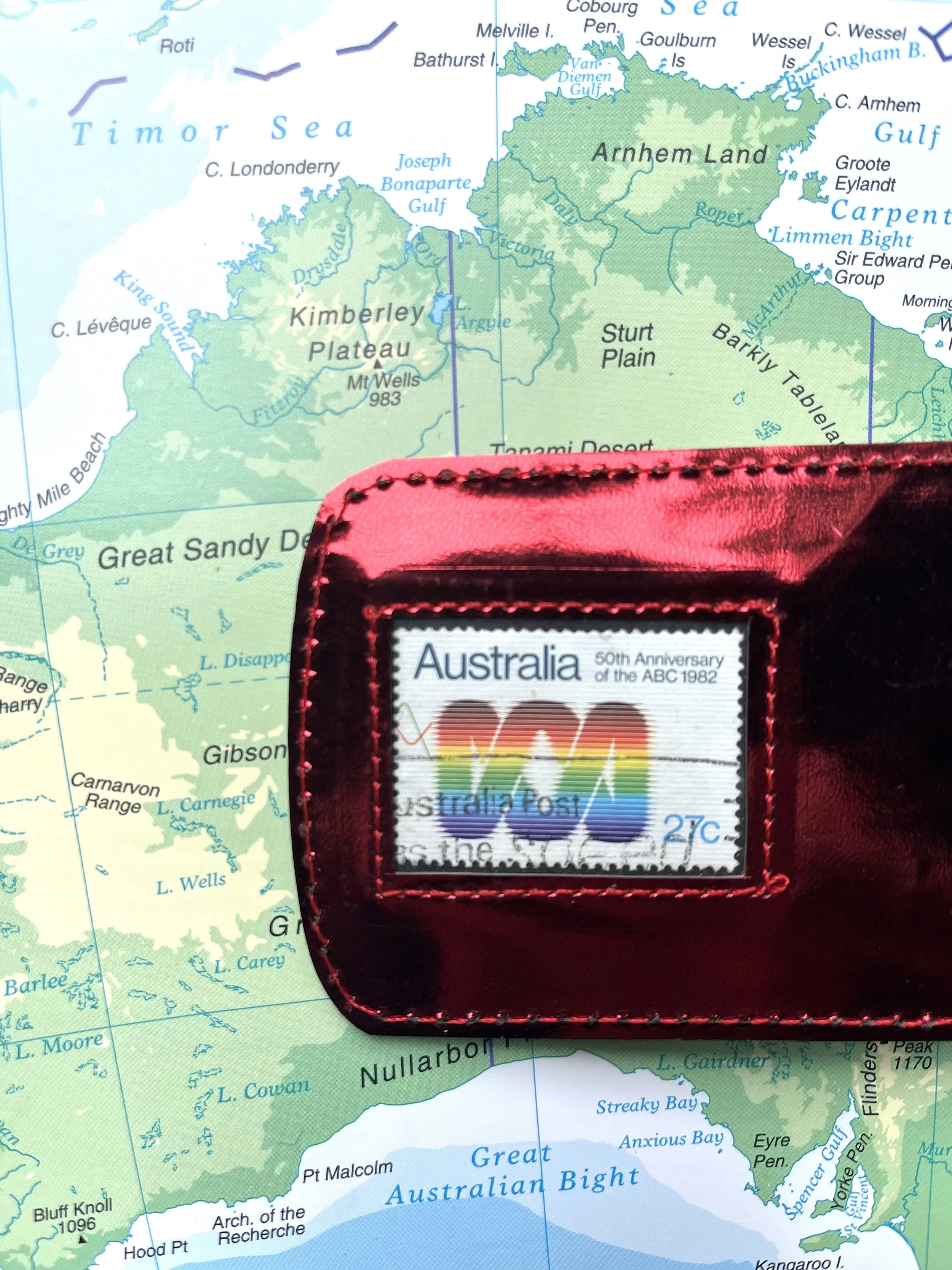 Australian ABC - metallic red