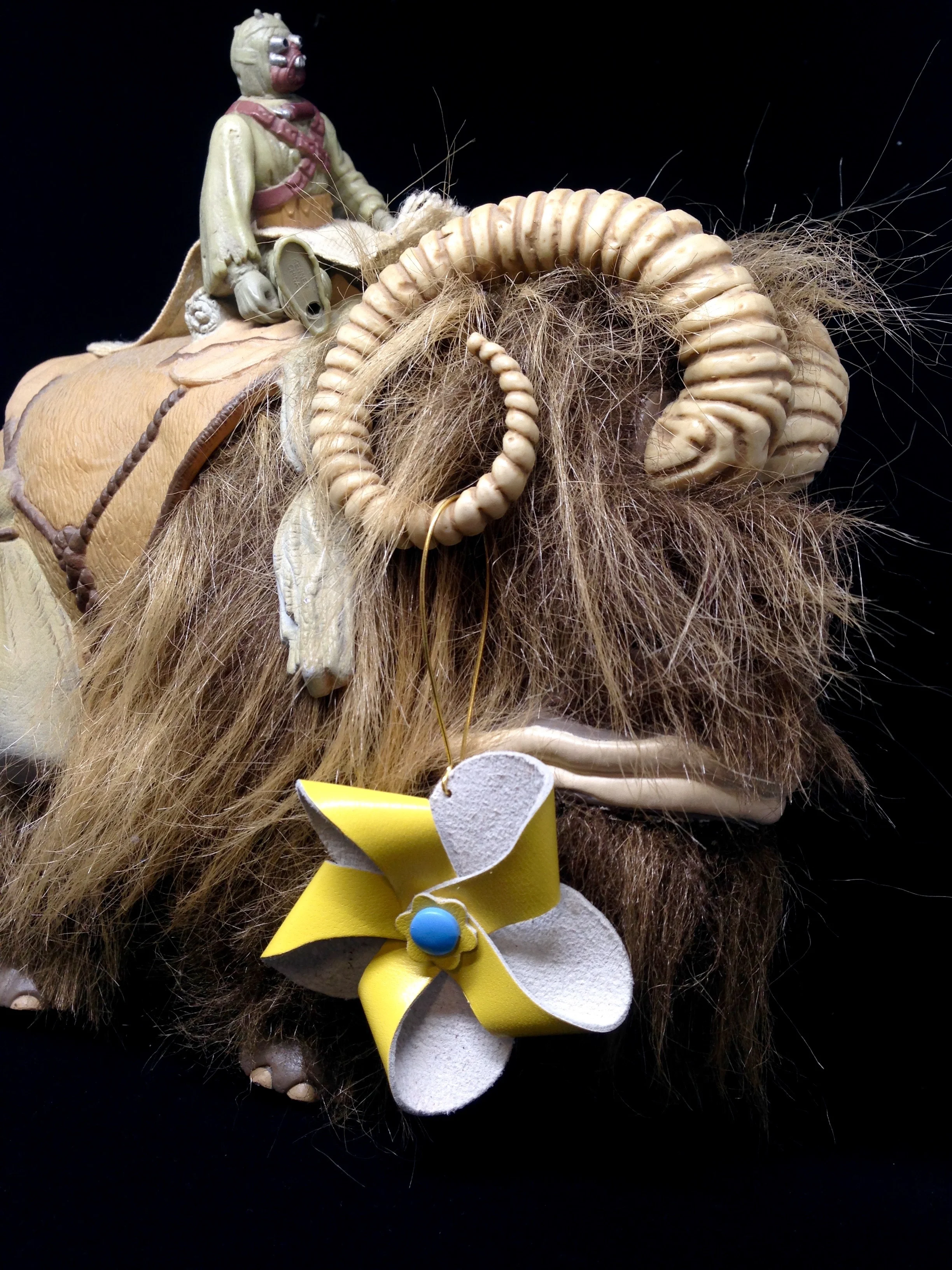 Yellow Pinwheel Flower earrings