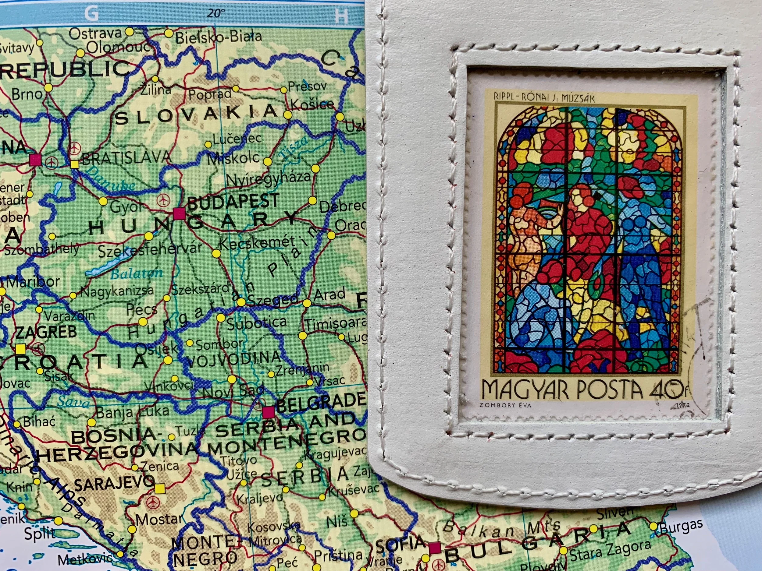 Hungarian stained glass - White