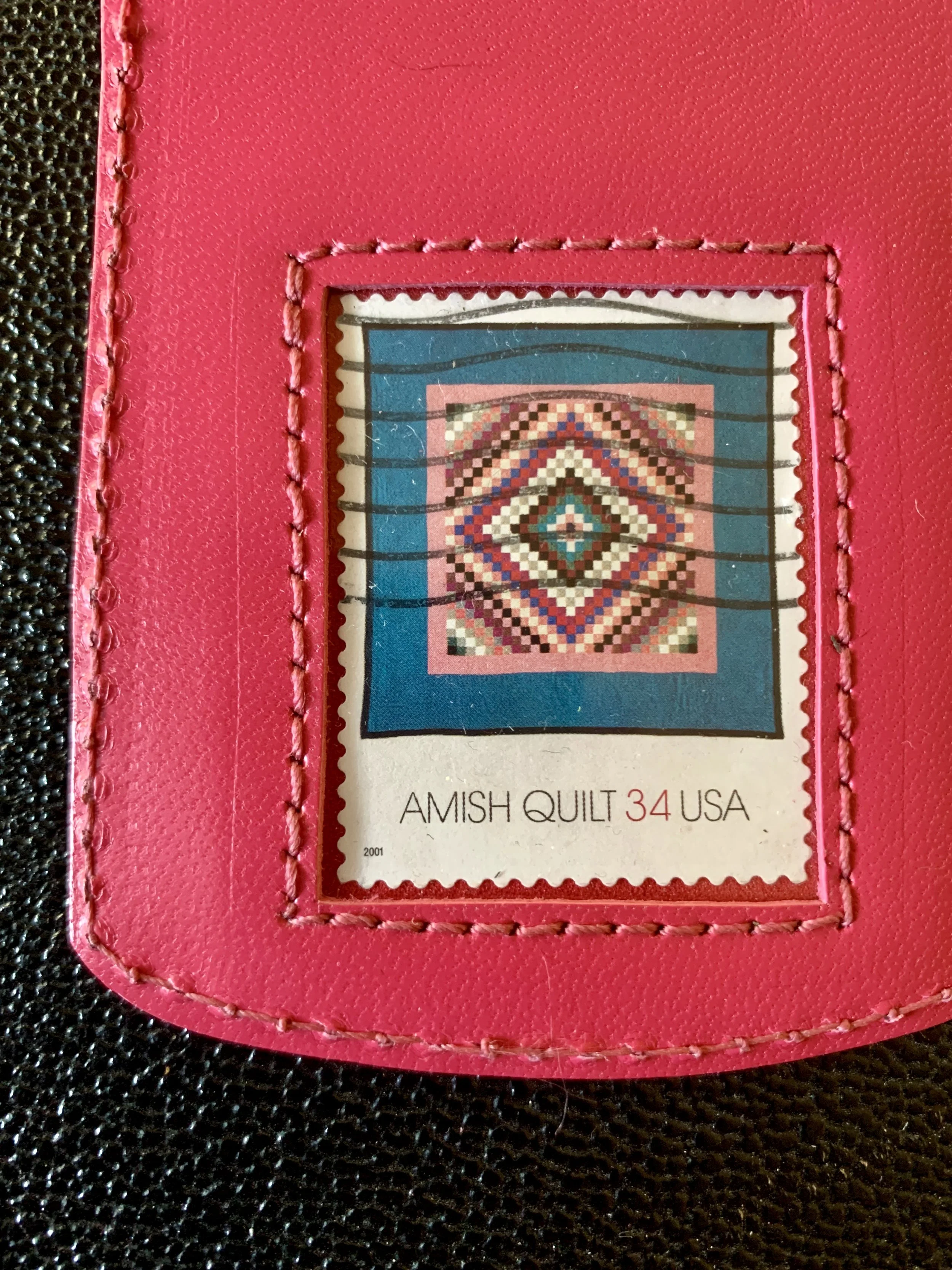 USA Amish quilt - Bright pink