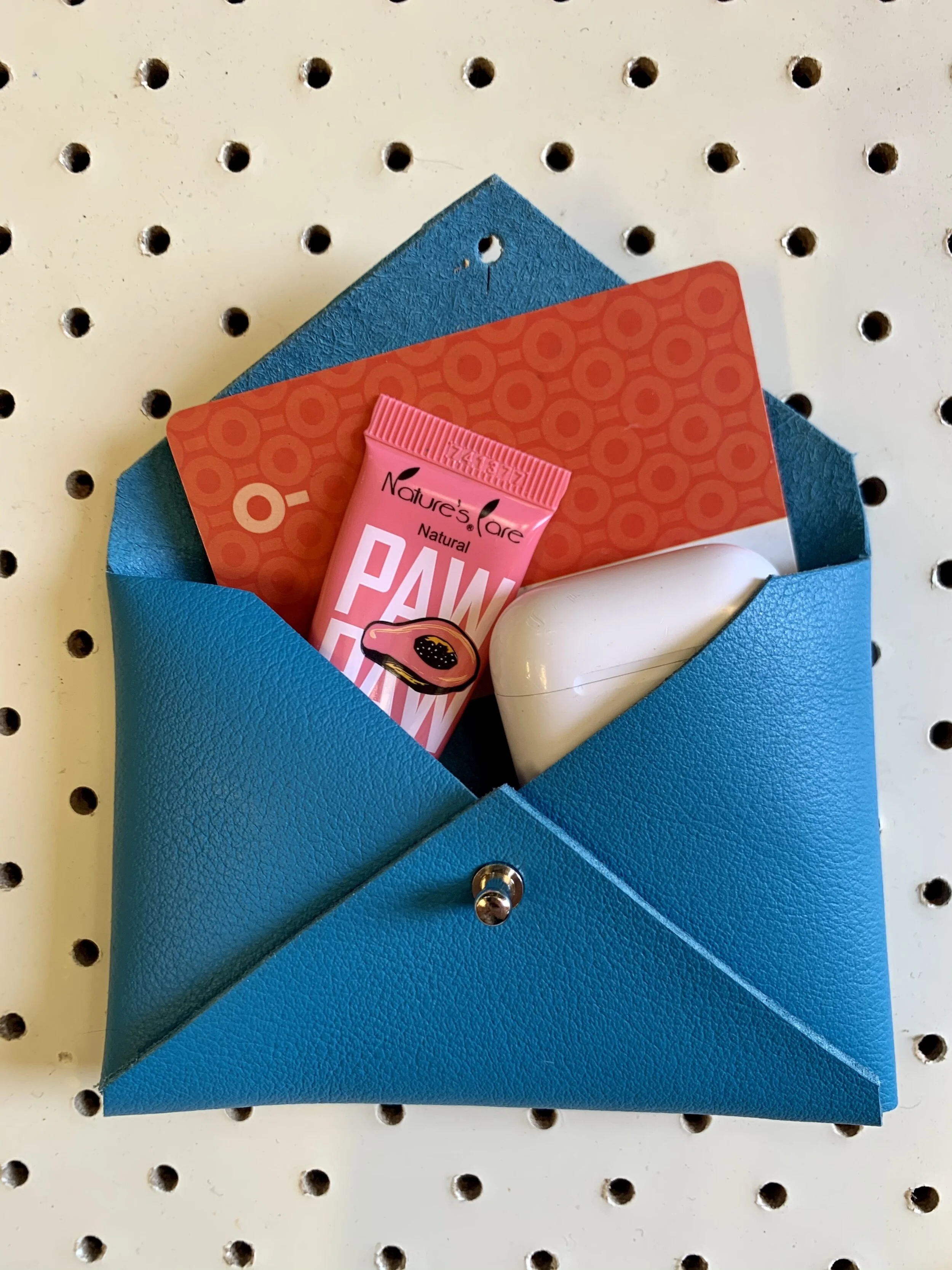 Folded Vegan Leather Pouch