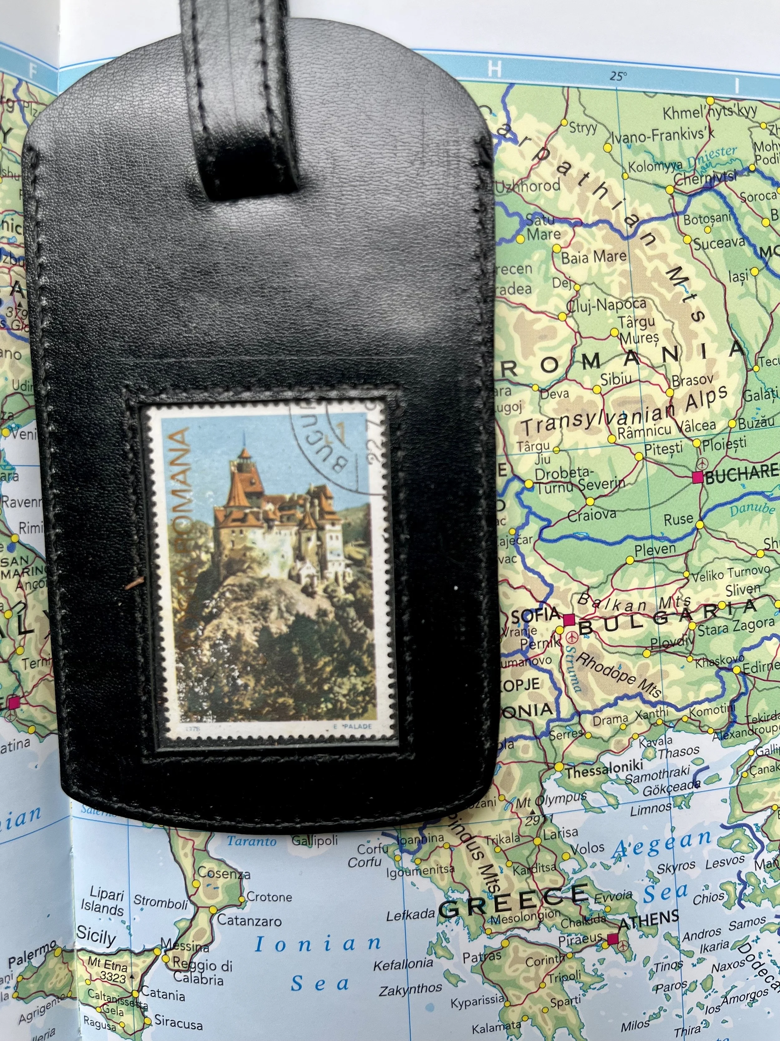 Romanian castle - black