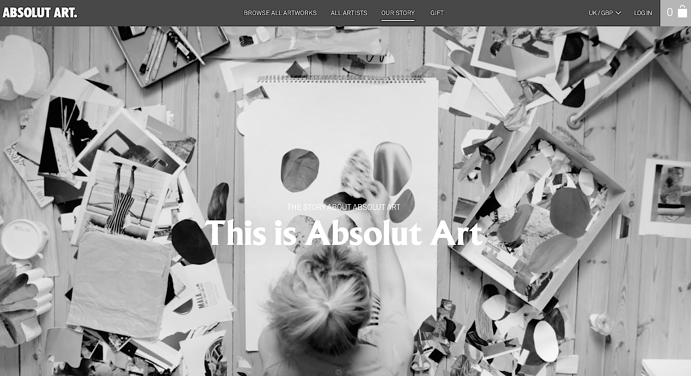 Discover art you love lost Informed by a thirty year commitment to the arts, Absolut learned that discovering and accessing credible art at affordable prices was near impossible for anyone outside of the art world. Empowered by a deep heritage in the arts and the brand's vast global audience, the makers of the leading premium vodka were looking to launch Absolut Art to tackle this challenge. An online platform offering unprecedented access to limited edition artworks at reasonable prices, Absolut Art carries a curated selection of household names and emerging talents from the most dynamic local art scenes around the globe. And those stories needed to be told. found Working with two Project Managers on either side of the States, this was a dream project that worked like a dream, despite the geography and time differences. The task was to write the stories of the 52 contributing artists for the launch of this exciting online offering, introducing them and their approach. The website , launch invite and other deliverables then needed to be written in the same tone of voice.