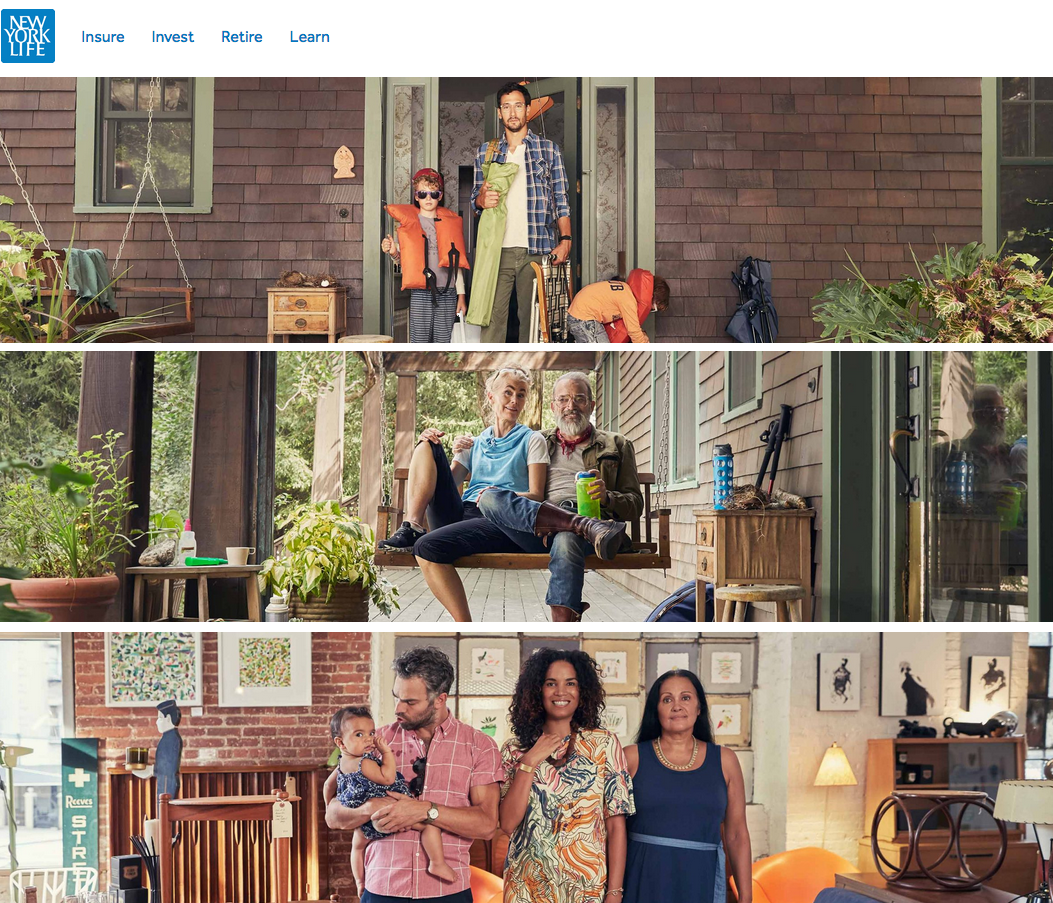 NY LIFE INSURANCE Photographer: The Selby Casting Work: Real family, real people and agency repped talent studio casting. _________________________________________________________