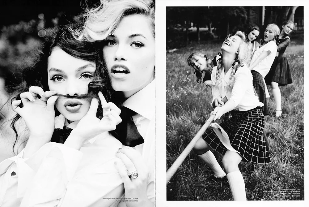 VS MAGAZINE Photographer: Ellen von Unwerth Stylist: Vibe Dabelsteen __________________________________________________________