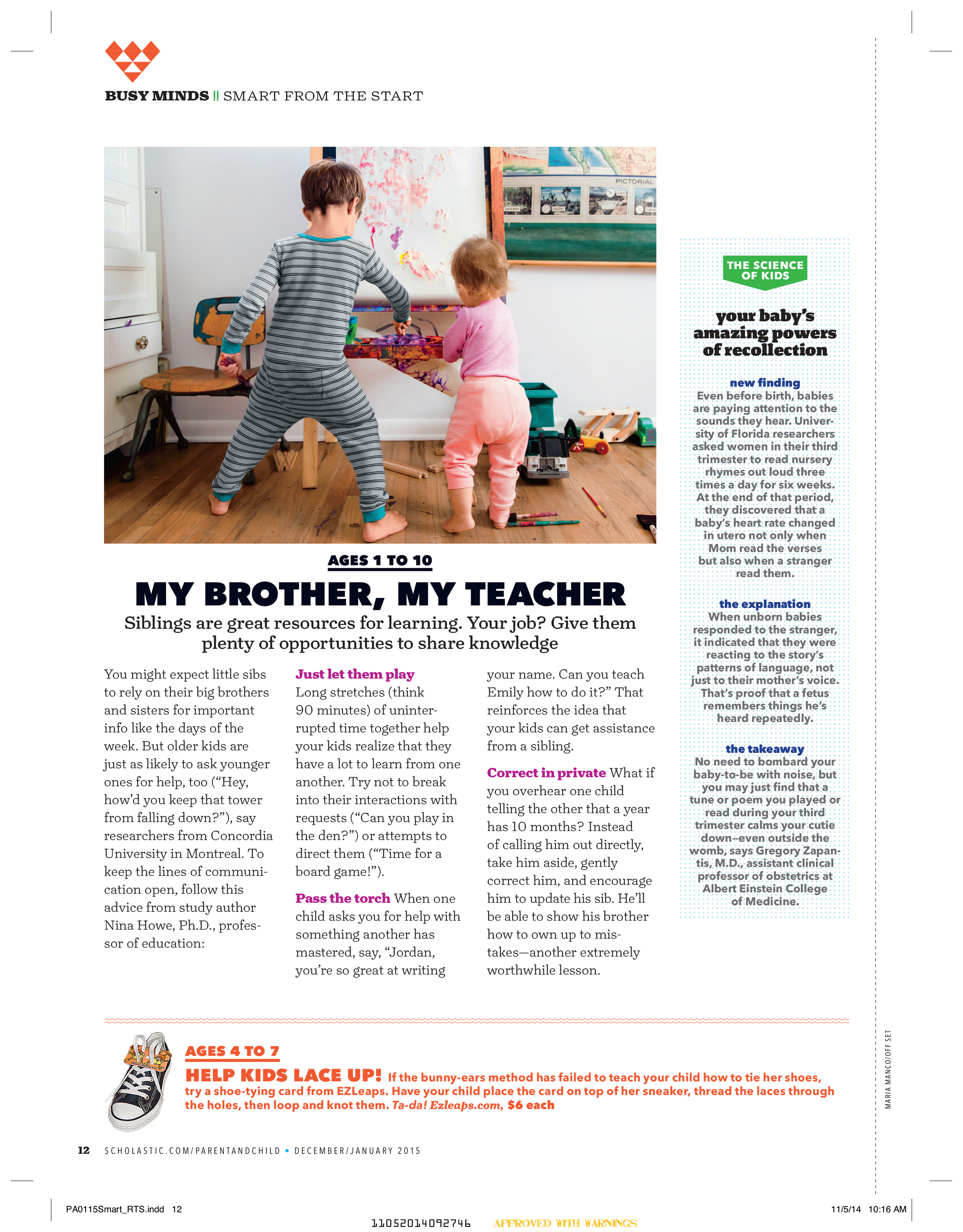 Scholastic Parent & Child Magazine Jan 2015