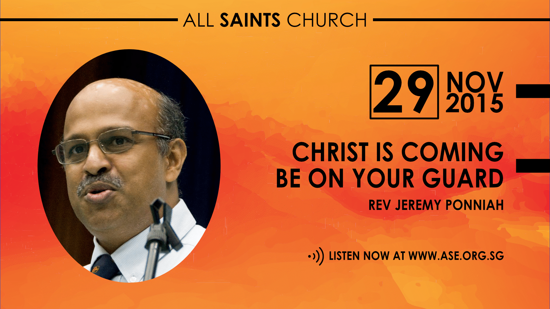 [29 Nov 2015] Christ Is Coming Again, Be On Your Guard