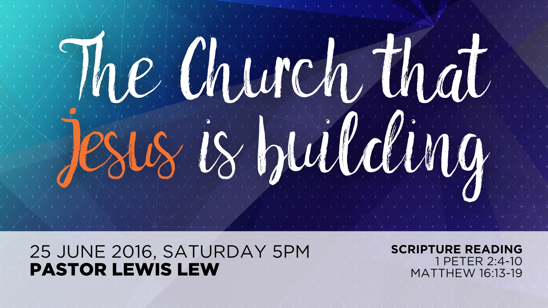 The Church That Jesus Is Building