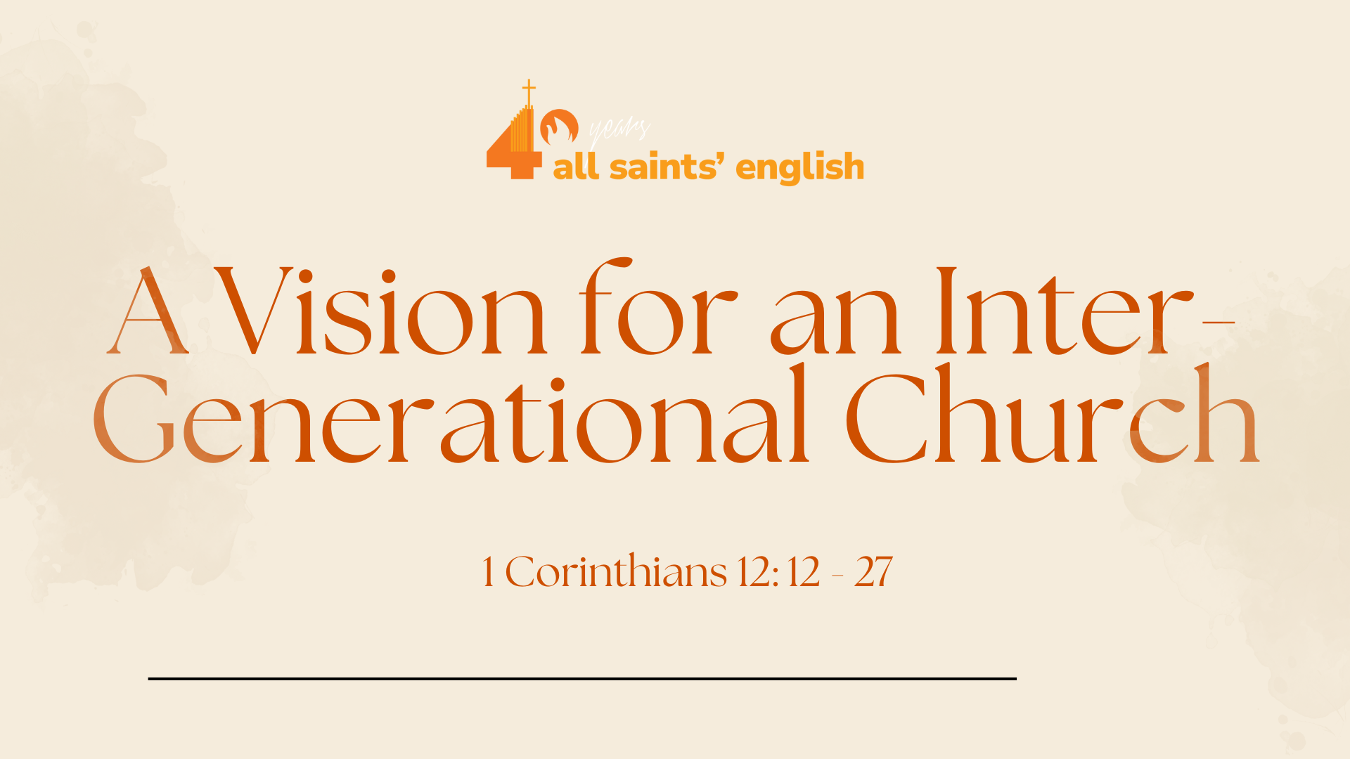 A Vision for an Intergenerational Church