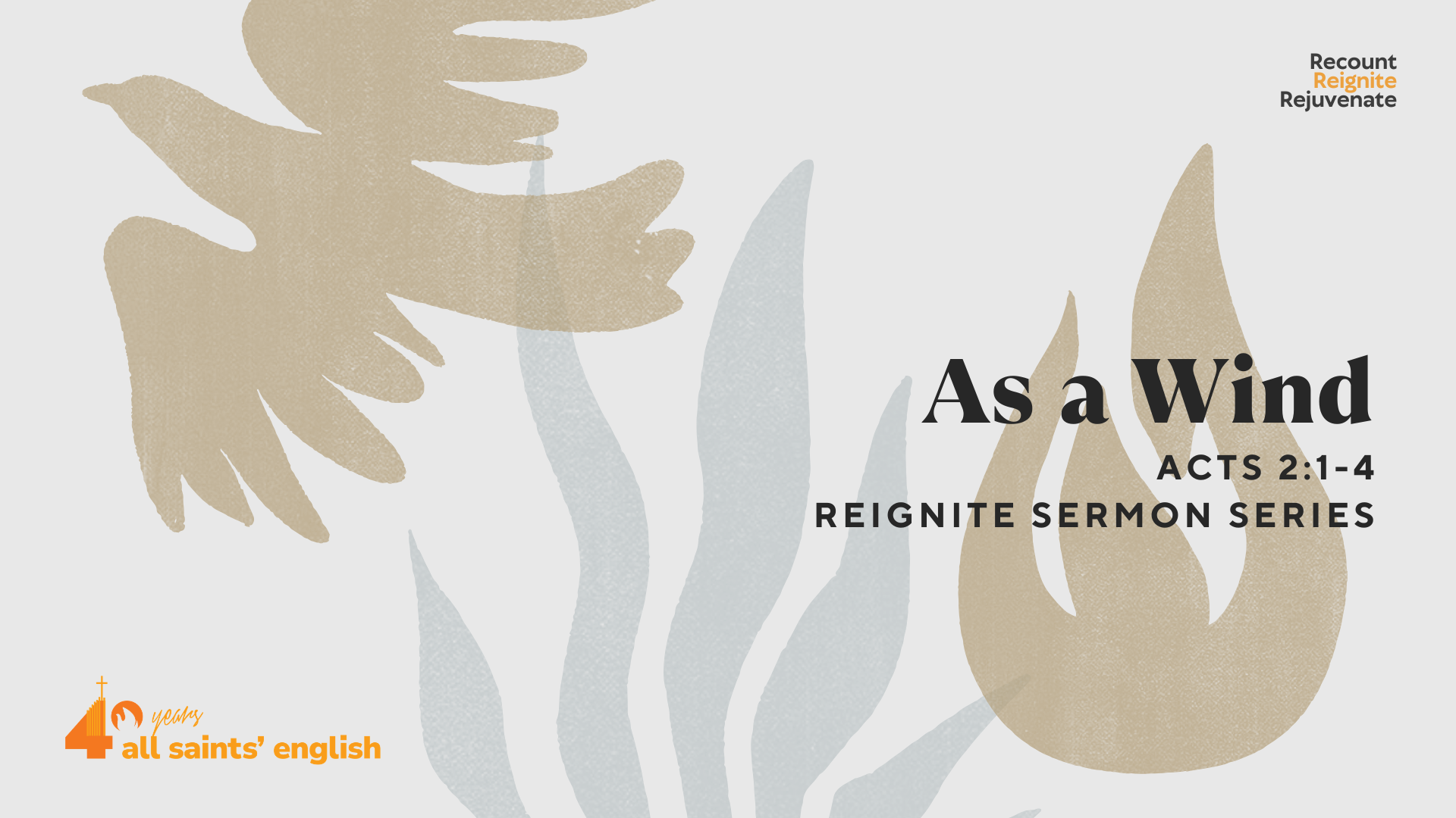 As A Wind | Reignite Sermon Series