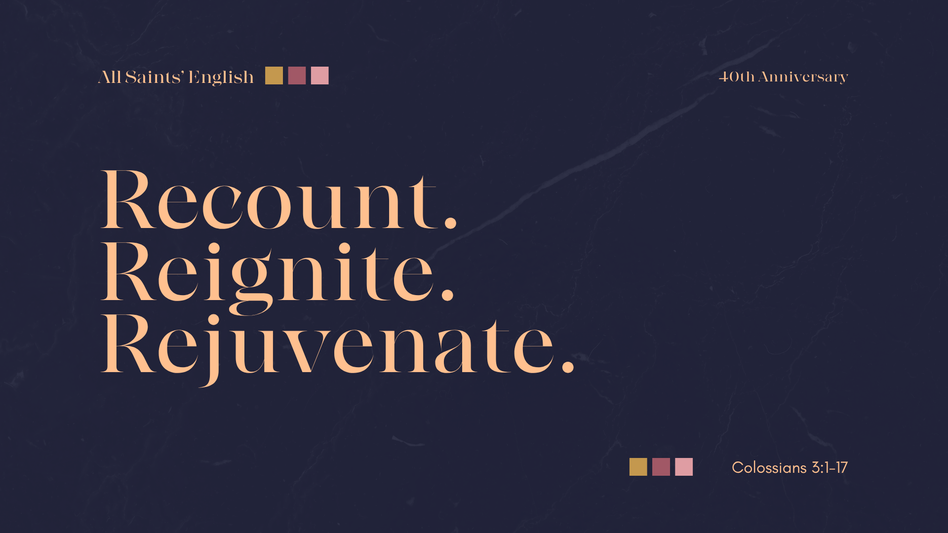 Recount, Reignite, Rejuvenate | Baptism Service