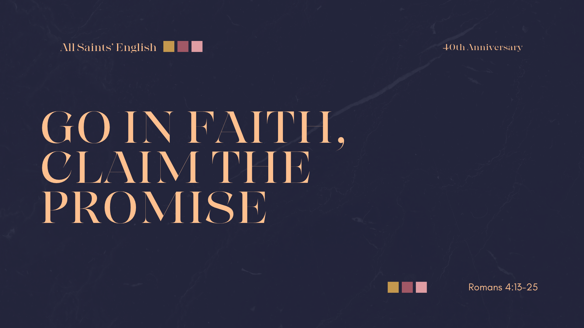Go In Faith, Claim The Promise!