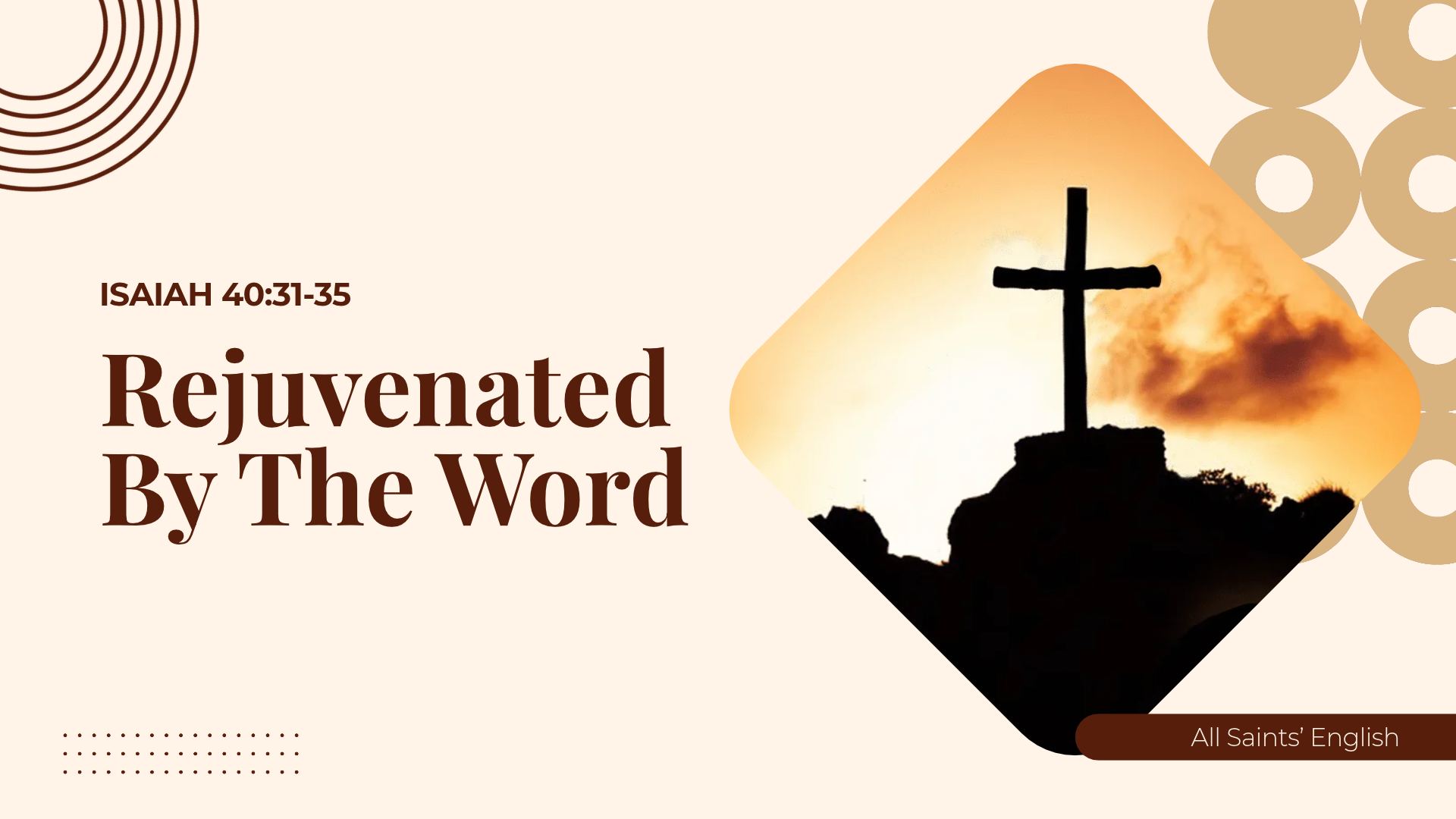 Rejuvenated By The Word