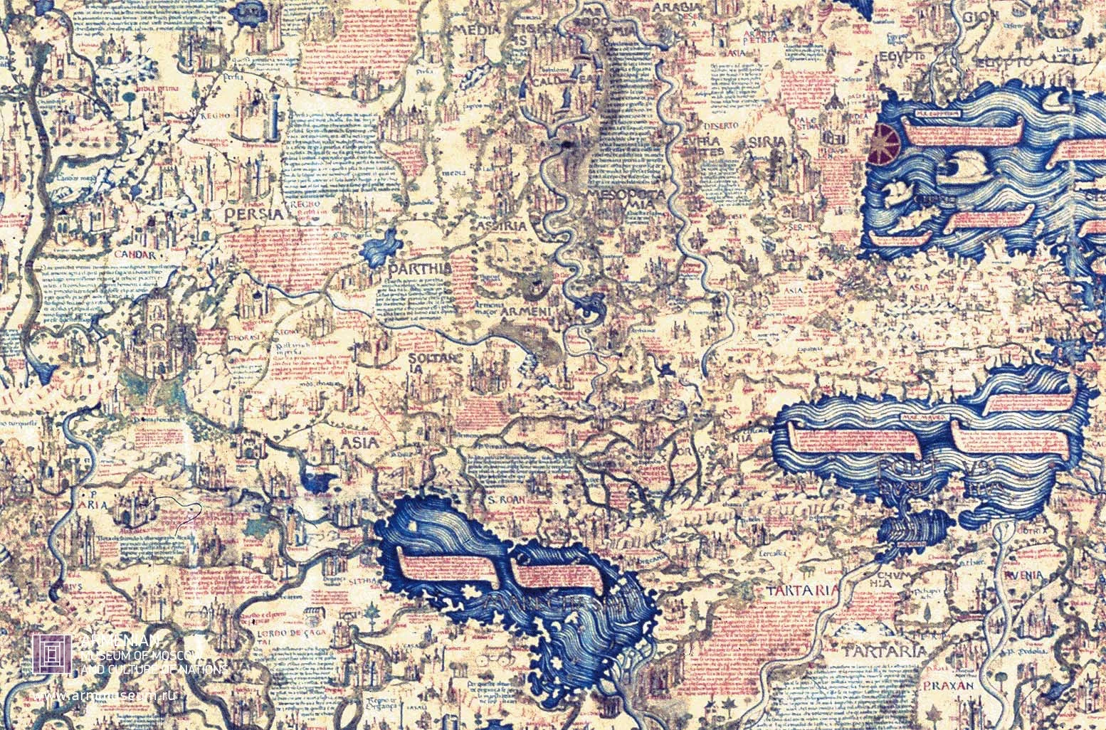 Карта фра мауро 1459 в высоком разрешении