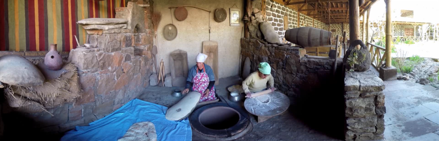 Lavash preparation ceremony