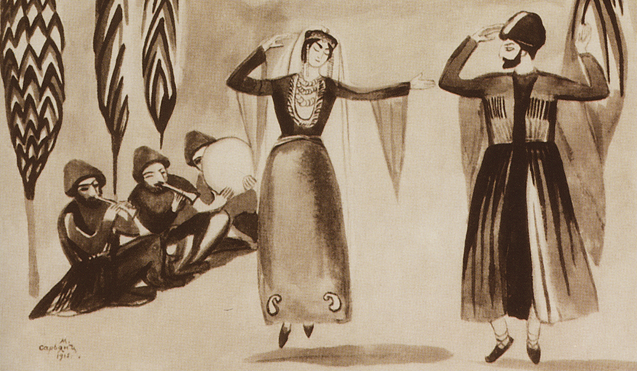 Старинный грузинский танец с платком. Армянский танец живопись. Грузинские танцы в живописи. Армянские танцы картины. Старинный грузинский танец.