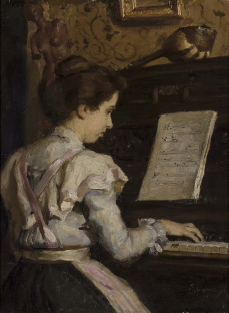  Девушка за фортепиано 