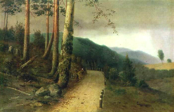 Геворг Башинджагян. «Горы в Армении. Дорога в Дилижан», 1895.
