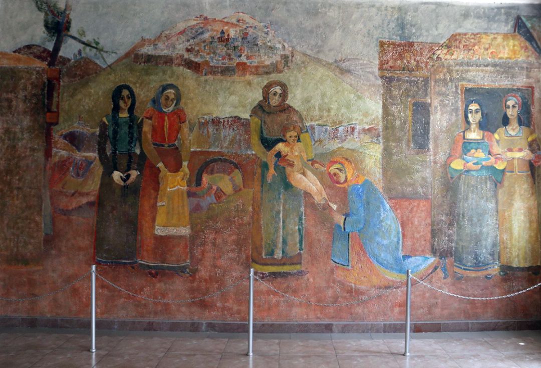 Фреска «Рождение Тороса Рослина». Источник: arevik.wordpress.com