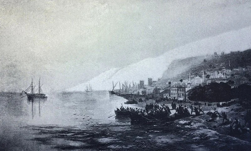 «Избиение армян в Трапезунде в 1895 году». Источник: wikipedia