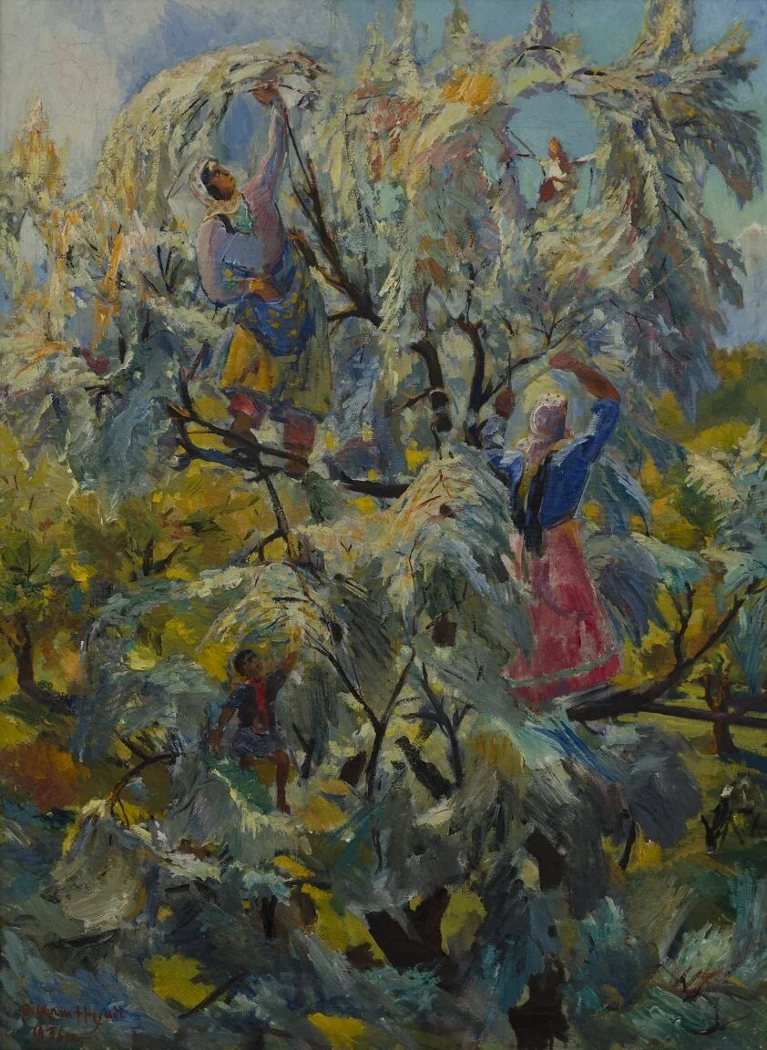 Седрак Аракелян. «Сбор пшата», 1936 (72.5 х 99.5). Национальная галерея Армении. Источник: rusimp