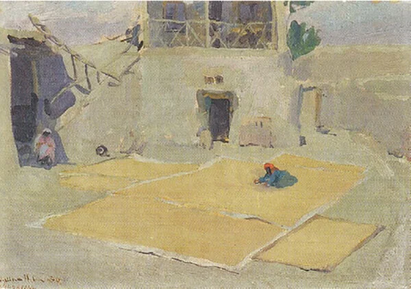 «Сушат пшеницу», 1920. Источник: Radiovan