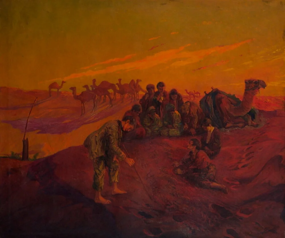 svg> Саркис Хачатурян «Армянские сироты в пустыне», 1920. Из коллекции Национальной галереи Армении
