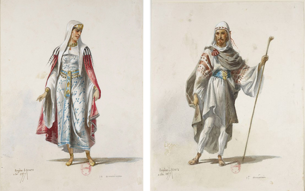 Армянский костюм. Иллюстрации Пьера-Эжена Лакоста, 1877