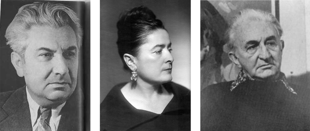 Мгер Абегян, Ерануи Асламазян, Ара Бекарян