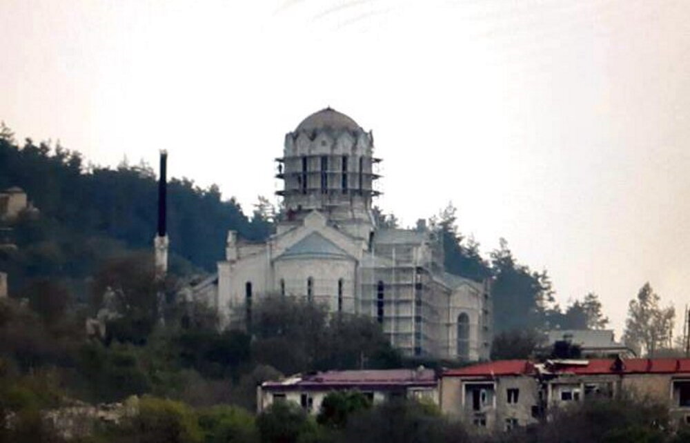 Церковь Сурб Аменапркич Казанчецоц в мае 2021 года. Фото: massispost.com