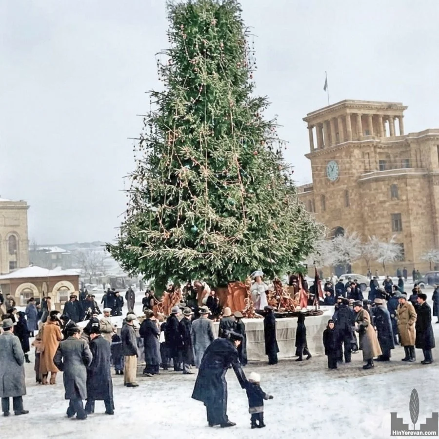 Фотопутешествие по новогоднему ретро-Еревану