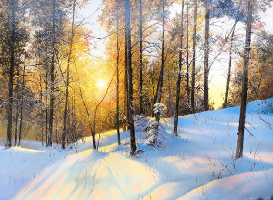 Микаэлян Заснеженный рассвет.jpg