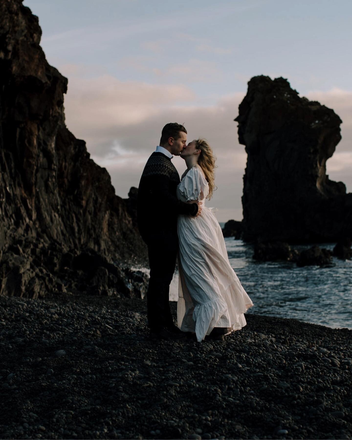 When that light hits just right. Winters in Iceland are cold and crazy but when we do get a break in the clouds that winter light is hard to beat. 

From our latest couple shoot, shot in late March in some very wintery conditions, especially that las