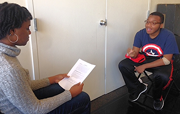 Rehearsing as simulated patients, Spring 2015