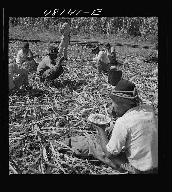 lunchtime in sugar field -1942.jpg
