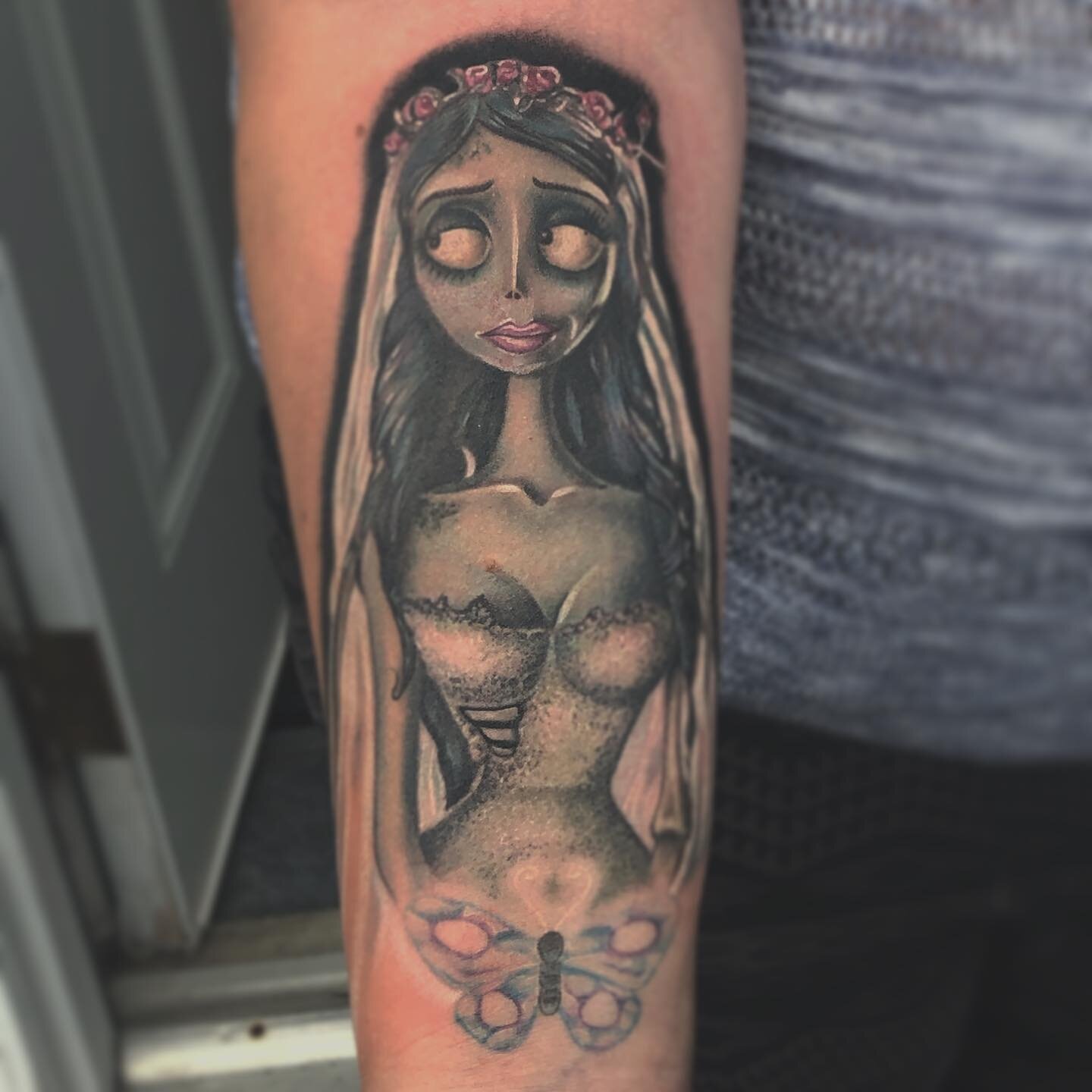 MagnumTattooSupplies on Twitter Corpse bride Emily piece by Charlotte Ann  Harris using magnumtattoosupplies corpsebride ink tattoo  colourtattoo spookyart spookytattoo thecorpsebridetattoo  thecorpsebride colour httpstcorK7il53N5R 