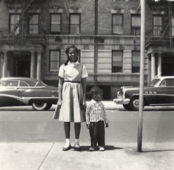 Terry Baker Mulligan and her brother Houston in front of their Sugar Hill home. Photo courtesy of Terry Baker Mulligan.