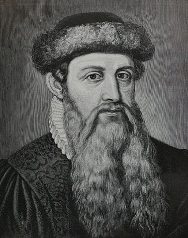Johannes Gutenberg, Public Domain Image .