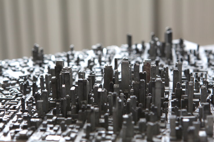 Hong Seon Jang, Type City, detail, 2015.