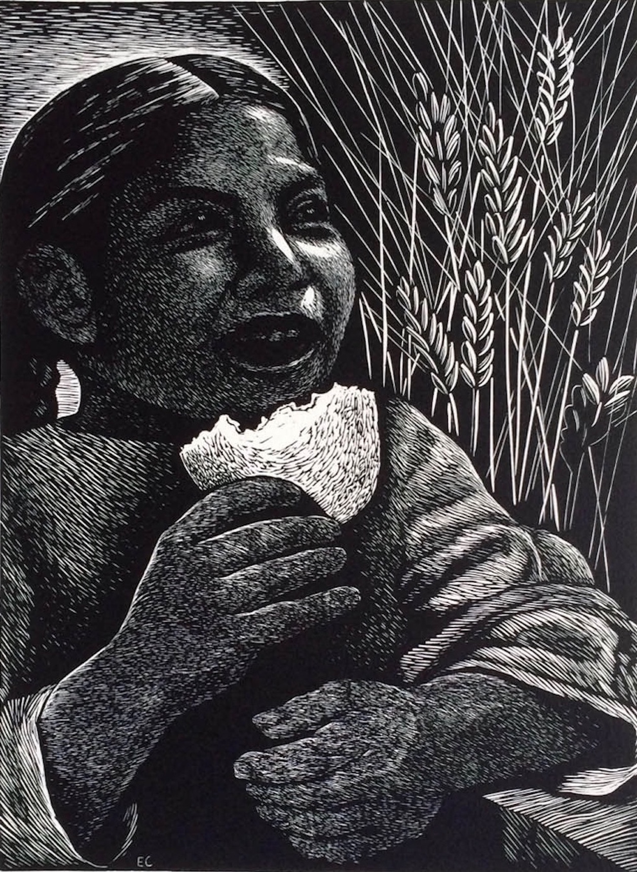 Elizabeth Catlett's Bread for All Art © Catlett Mora Family Trust/Licensed by VAGA, New York, NY