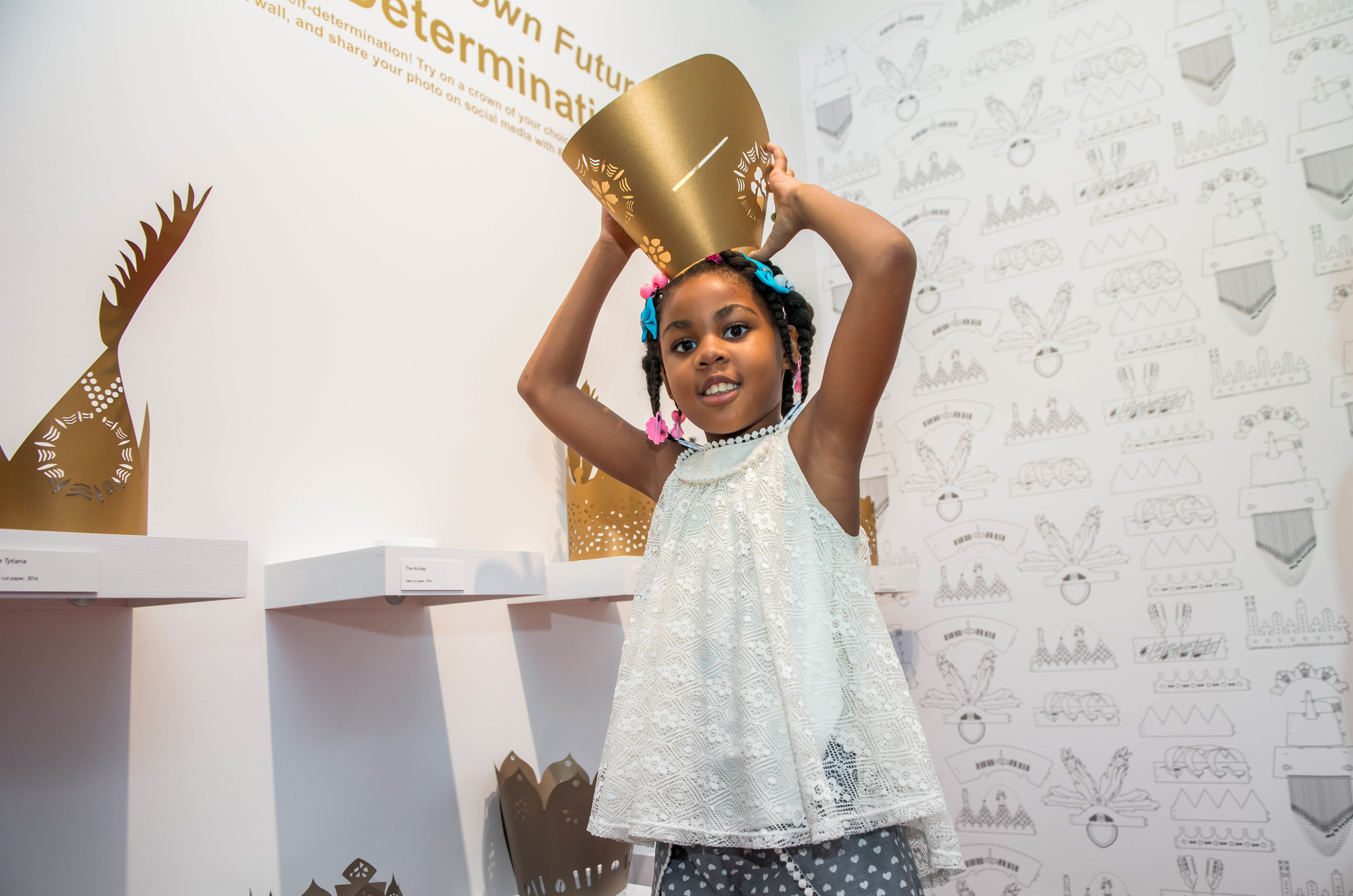 Young guest prepares for her coronation