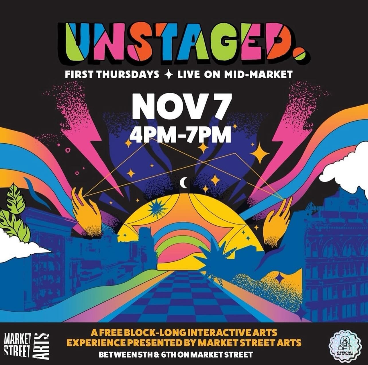Don&rsquo;t forget to join us at SAMS this afternoon for Unstaged!