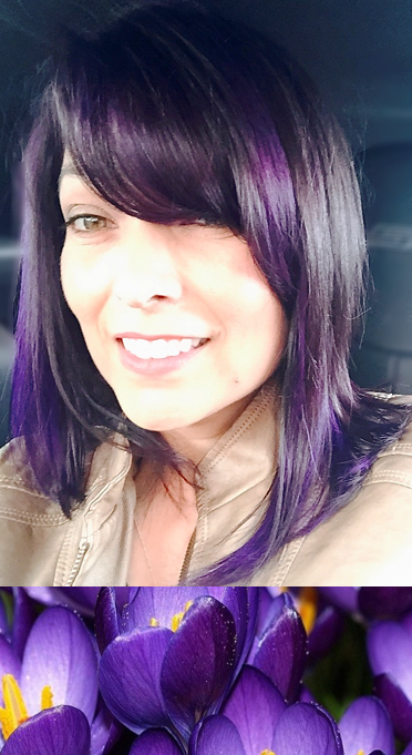 Our lovely Jeannine had her hair vamped up for spring by our stylist Kim! Redkin and Provana gives us this high contrast, vivid violet. Together alongside Olaplex and other J Beverly colors, we have any and every shade of those spring flowers you can imagine! Come get a fun and fresh refined look at Paparazzi with spring colors that inspire you!